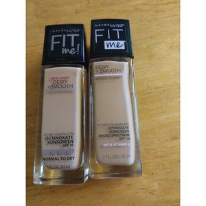 Maybeline Fit Me Foundation Buff Beige 130 lot of 2